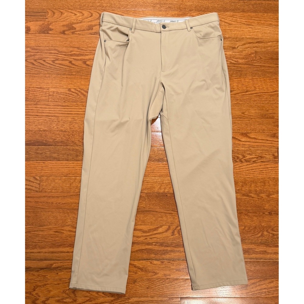 Johnnie-O Performance Pants Mens 36x30 Golf Chino Khaki Stretch Business Casual